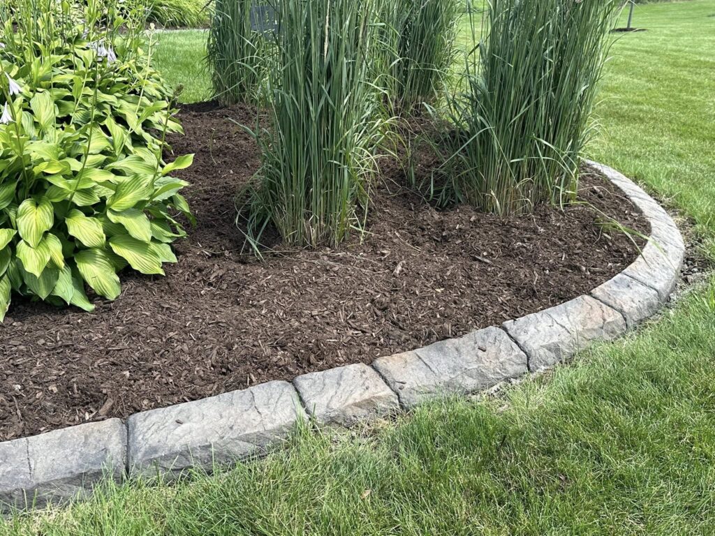 `concrete curbing in natural stone