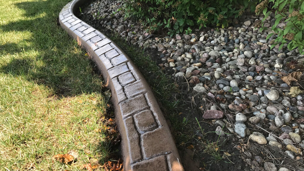 concrete curbing in castle rock stamp
